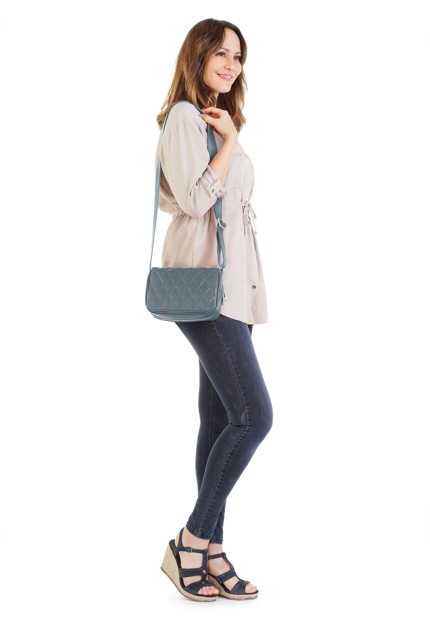 Cluty Henkeltasche, echt Leder, Made in Italy günstig online kaufen