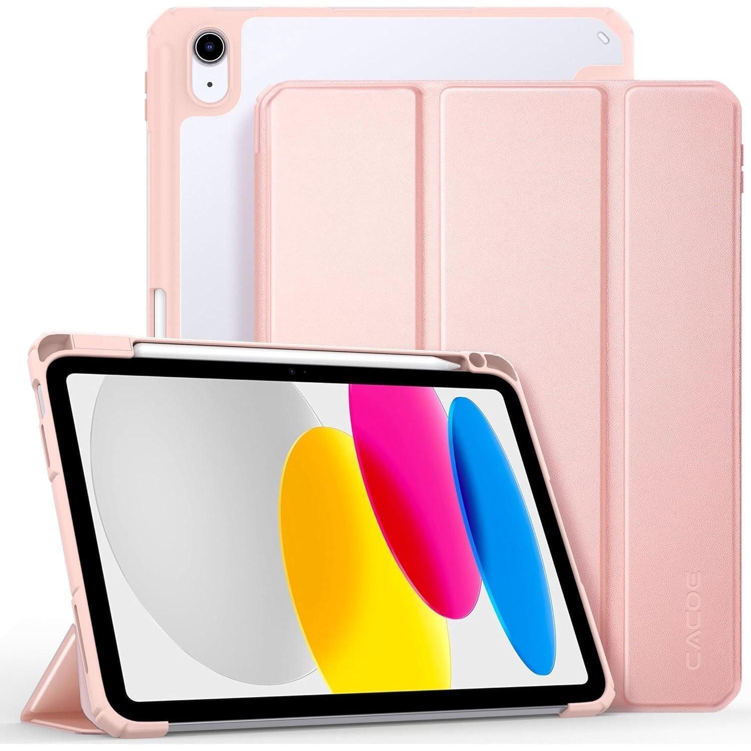 LuxusKollektion Tablet-Hülle Hülle iPad11 A16 iPad10 10.9 Stifthalter Acrylrückseite Roségold