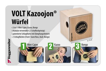 Voggenreiter Cajon VOLT KazooJon-Set,4 tlg., ab 6 Jahre, für eine Gruppe von bis zu 4 Personen