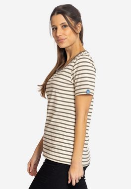 Elkline T-Shirt Anna Basic Streifen Kurzarm Shirt Baumwolle