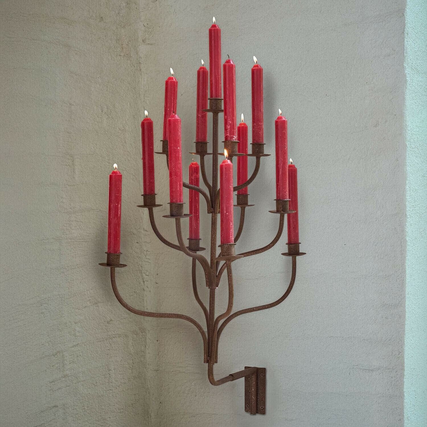 Mirabeau Kerzenständer Wandkerzenhalter Ferelina antikbraun