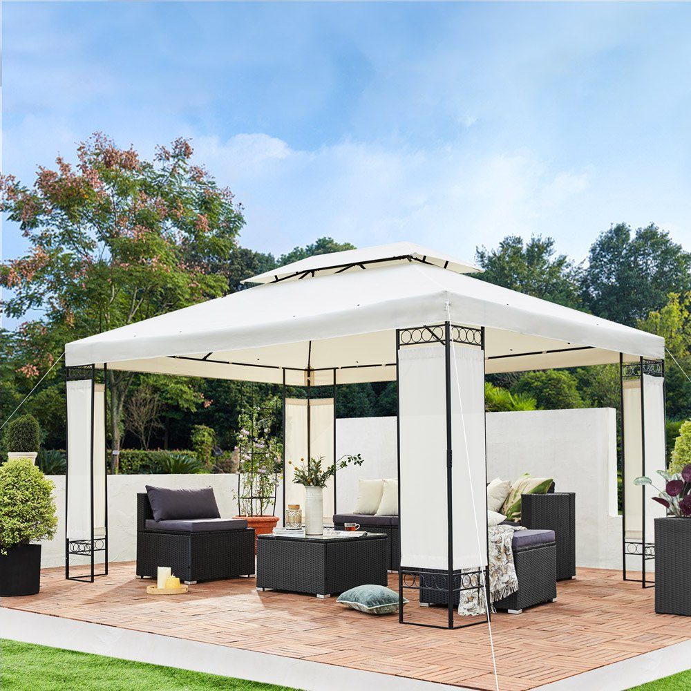 Thumbnail - Casaria Pavillon Elda, 3x4m Farbwahl UV-Schutz 50+ Wasserabweisend Stabil Robust Metall mit