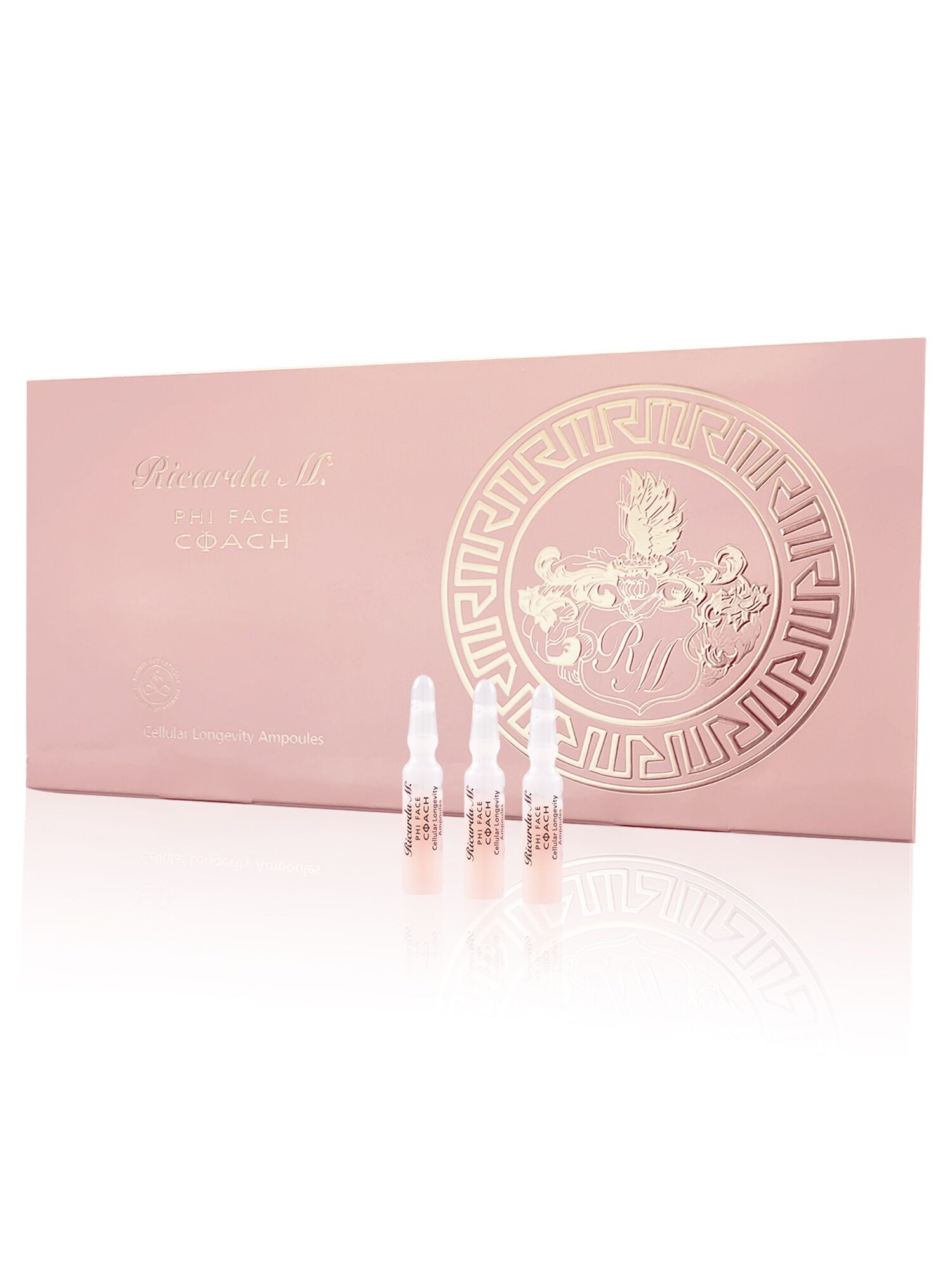 Ricarda M. Gesichtsserum Anti-Aging Pflege mit Hyaluron & Cellaigie™ Peptid, 1-tlg., Longevity Ampullen für geglättete Falten & gestärkte Haut