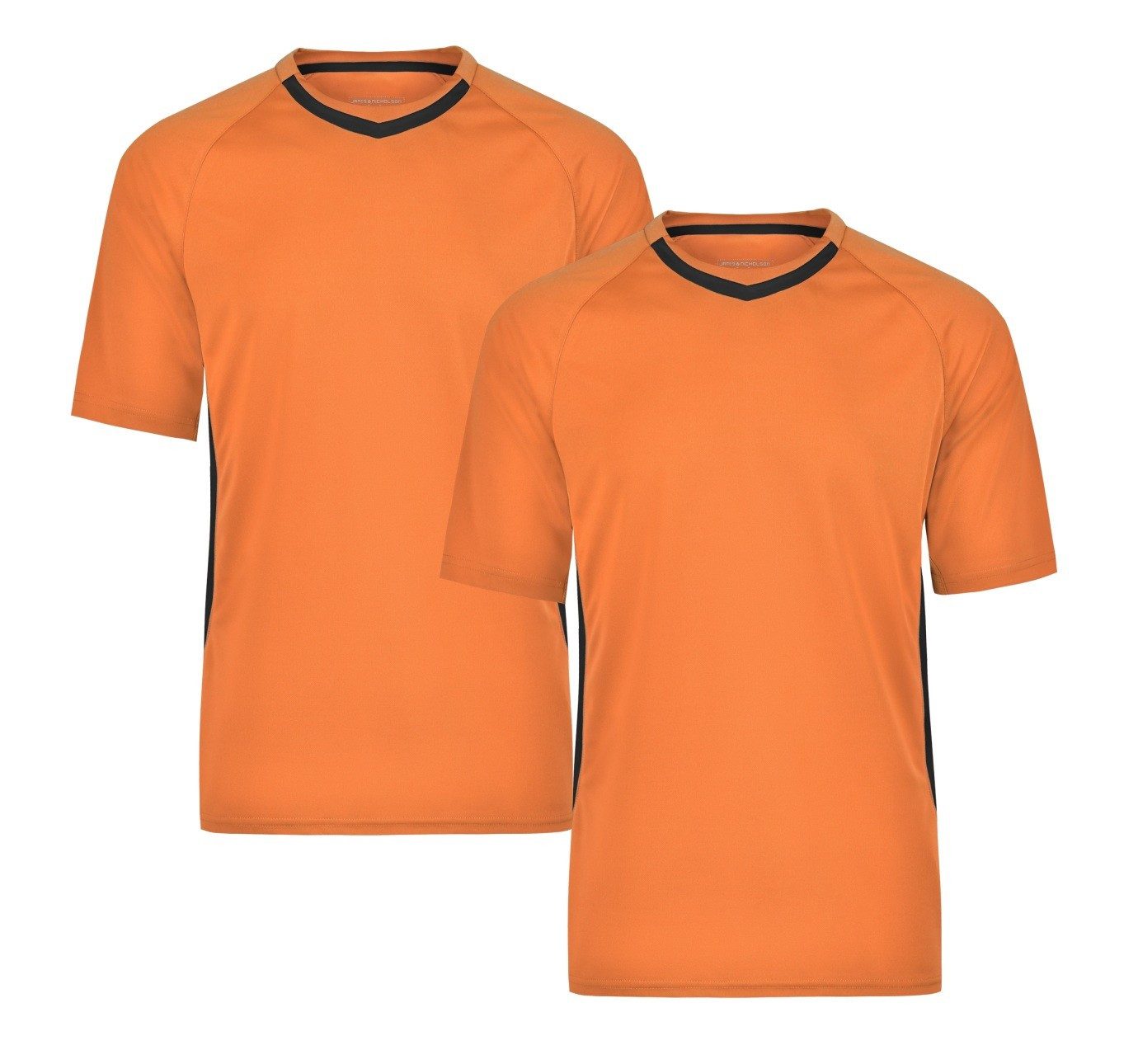James & Nicholson Funktionsshirt Doppelpack Team-T Herren Funktions Team T-Shirt JN337 (Spar-Set, 2er-Pack) Atmungsaktiv, feuchtigkeitsregulierend und schnell trocknend