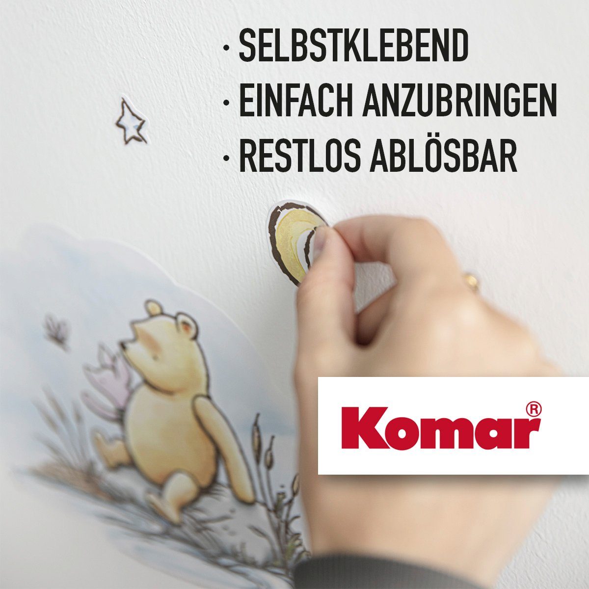 Komar Wandtattoo the (Breite Höhe), Adventures (61 cm Pooh Wandtattoo Winnie St), 50x70 x selbstklebendes