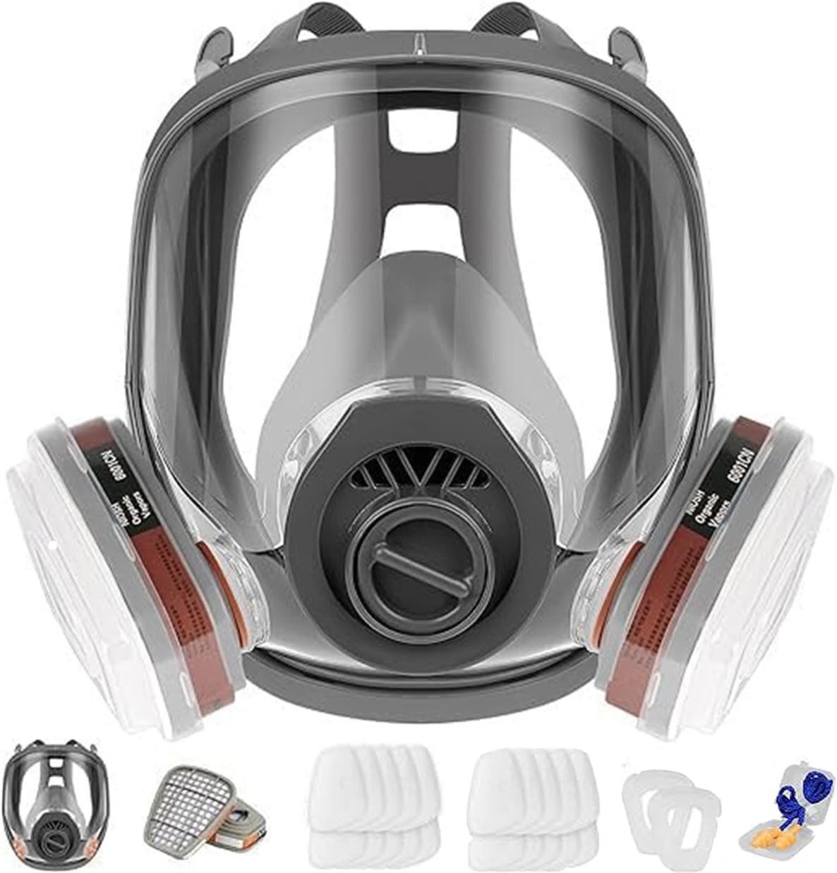 FELIXLEO Atemschutz-Vollmaske Vollgesichtsmaske Atemschutzmaske mit Filter für Lackieren & Staub, 1-St.