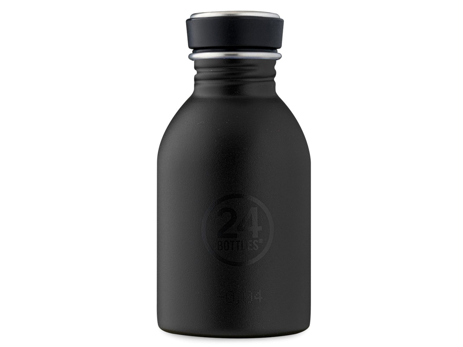 24 Bottles Trinkflasche Urban Bottle Stone Tuxedo Black 250ml
