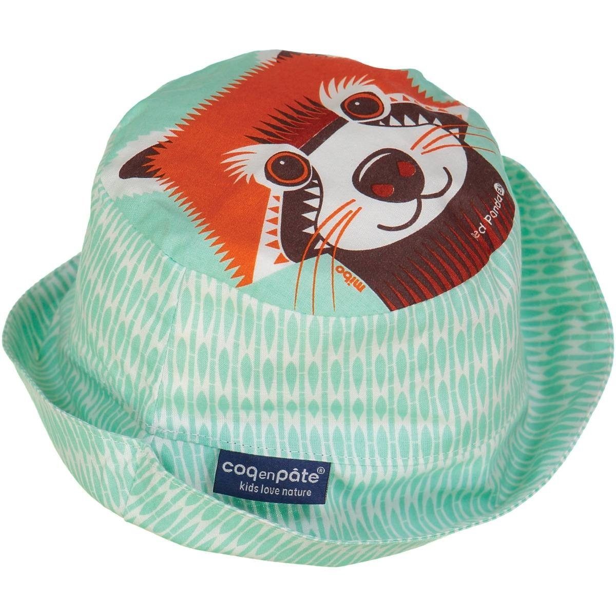 COQ EN PATE Sonnenhut Farbenfroher Kinder-Hut mit Tiermotiven und Mustern Sonnenschutz Roter Panda - Größe: M