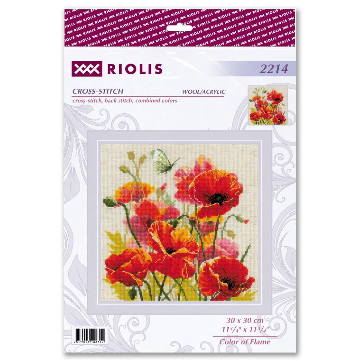 Riolis Kreativset Riolis Kreuzstich Stickpackung "Farbe der Flamme", Zählmuster, 30x3..., (embroidery kit by Marussia)
