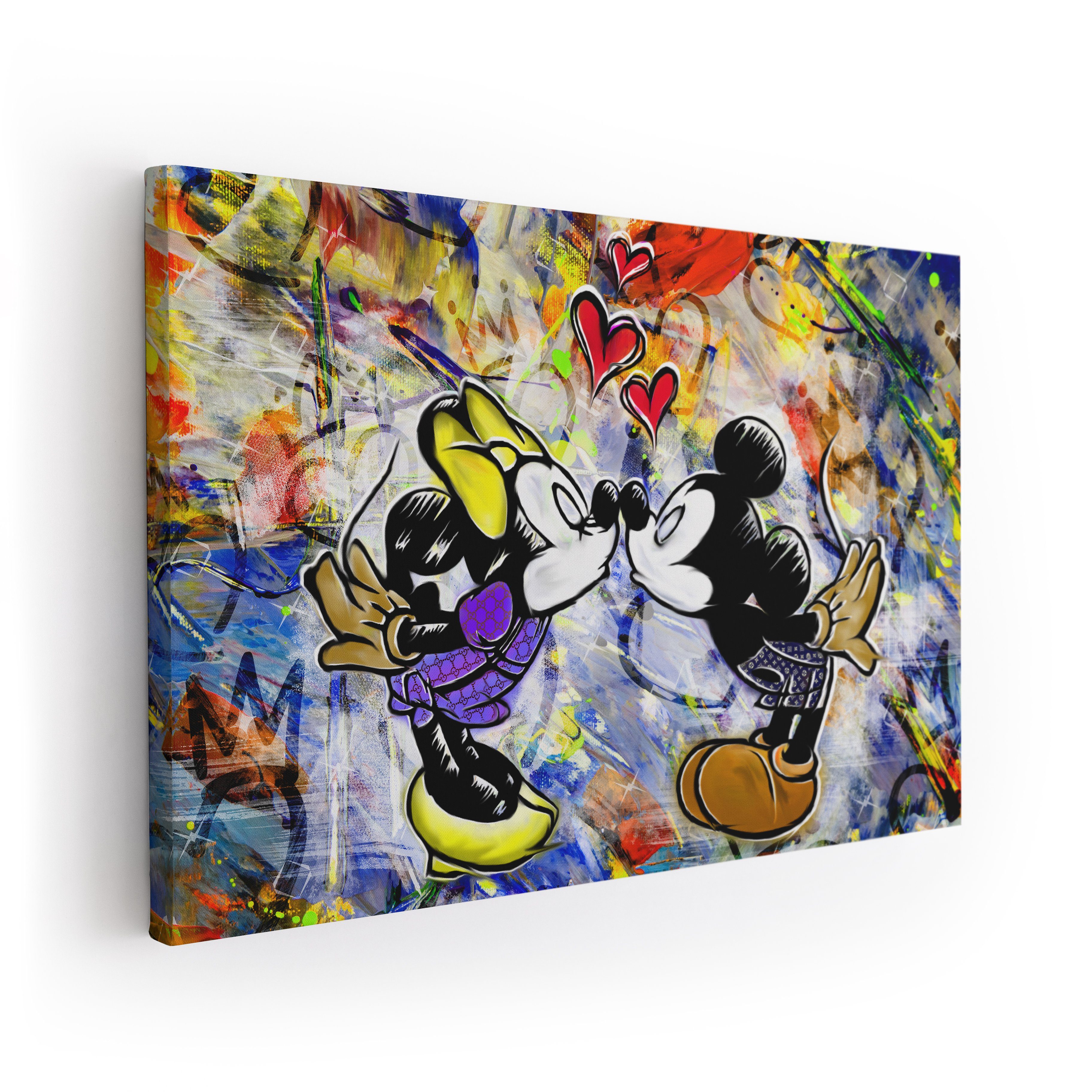 ArtMind XXL-Wandbild KISS - LOVE, Premium Wandbilder als Poster