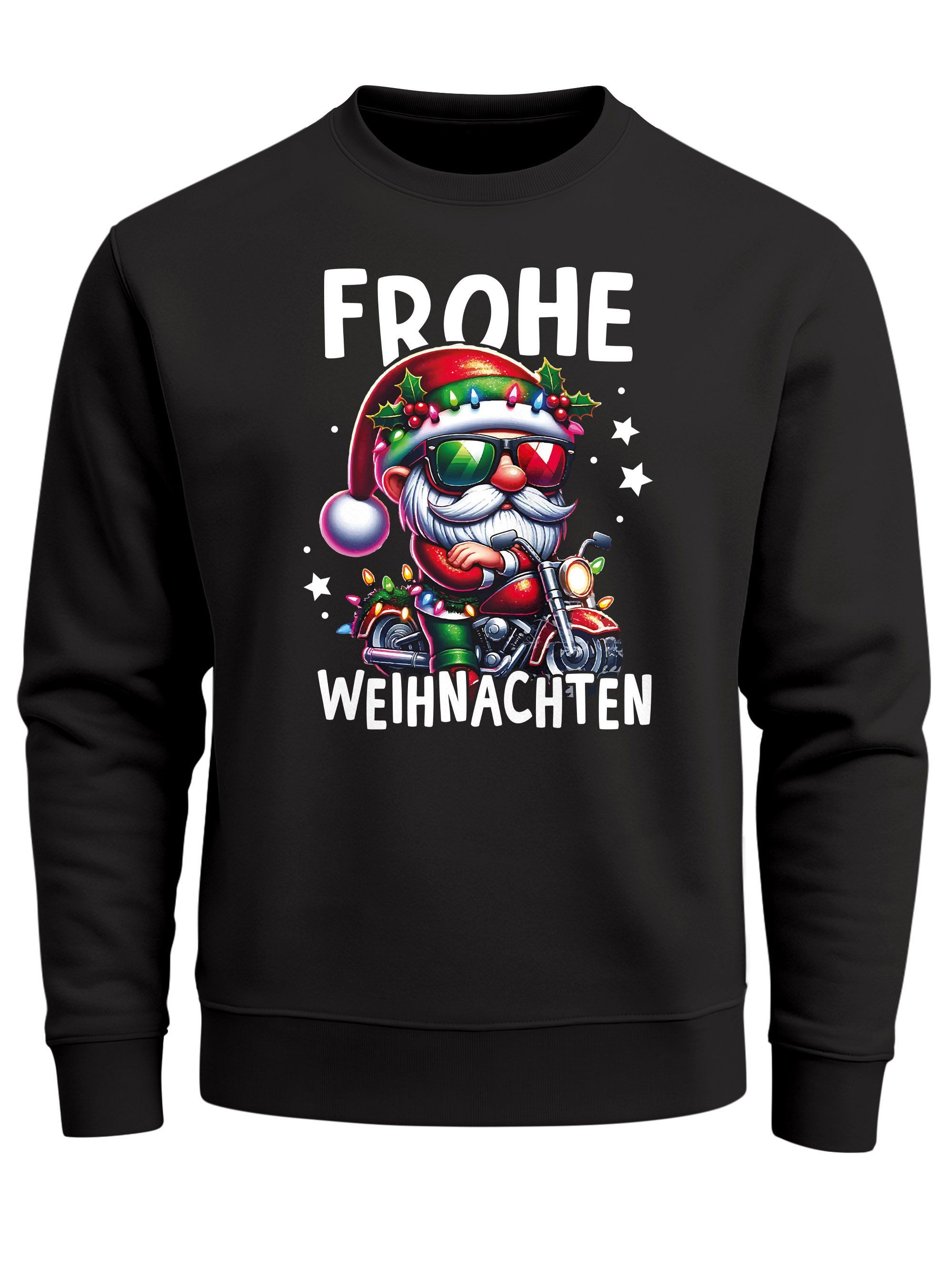 MoonWorks Sweatshirt Sweatshirt Herren Weihnachtspullover Santa Wichtel Auf günstig online kaufen
