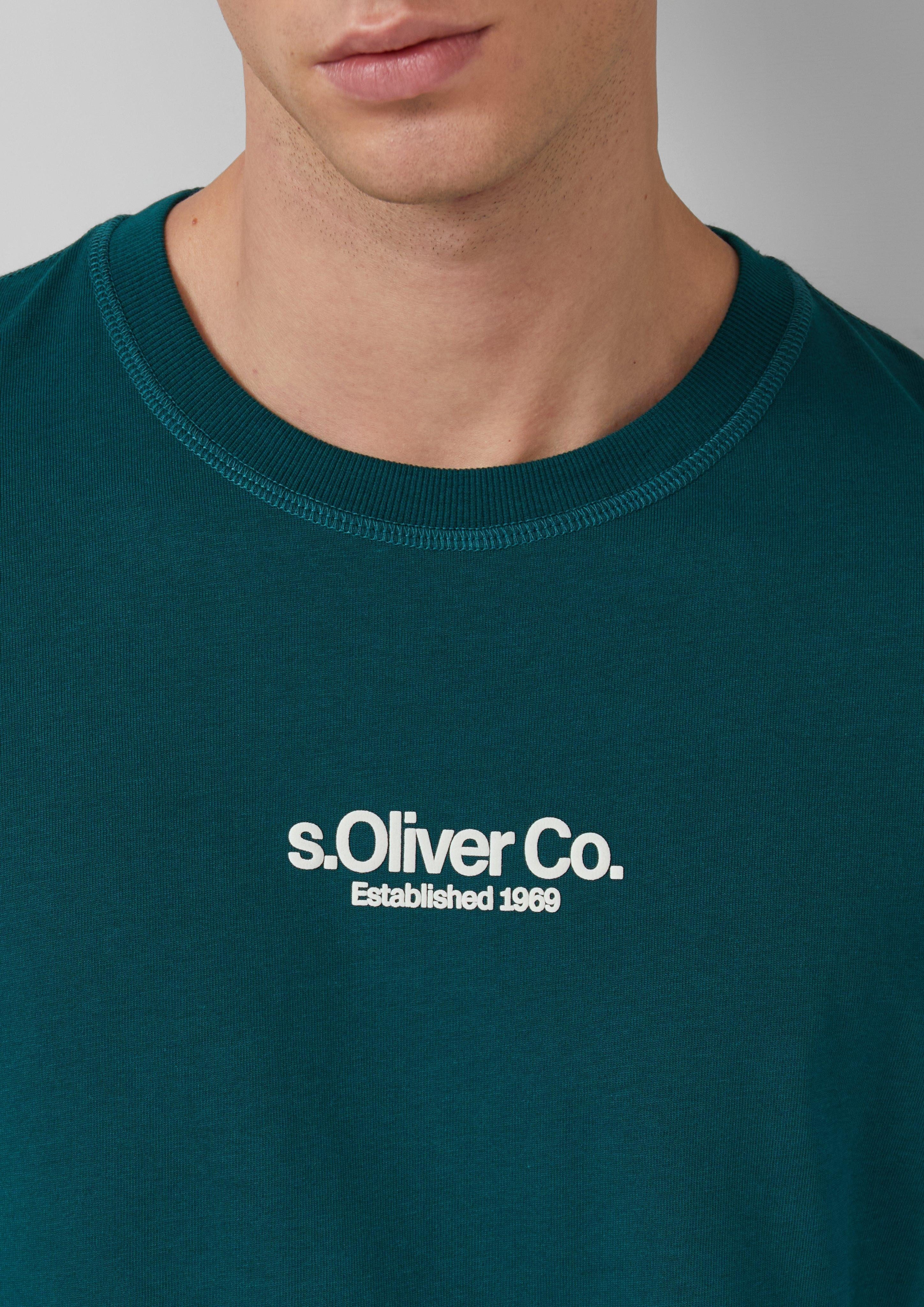 s.Oliver Langarmshirt Longsleeve aus Baumwolle mit günstig online kaufen