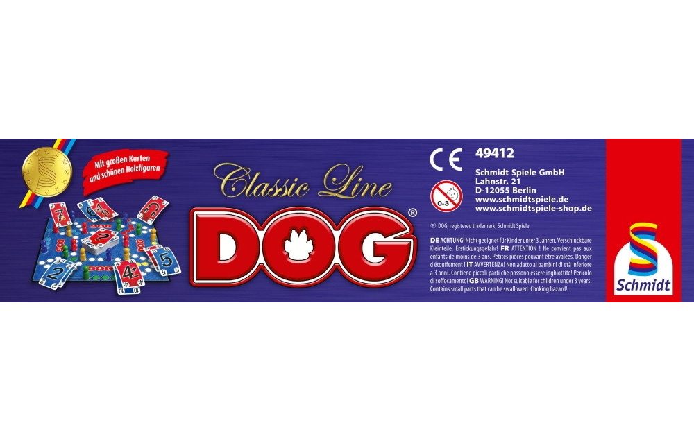 Schmidt Spiele Spiel Familienspiel Taktikspiel Classic Line DOG 49412