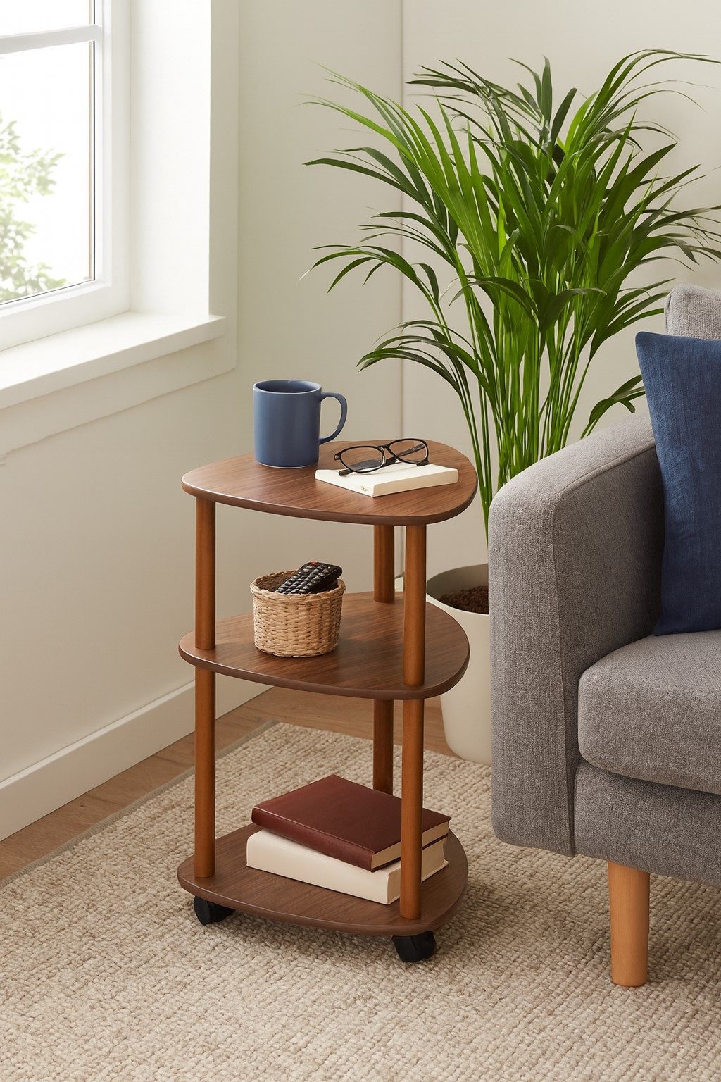 moebel-direkt-online Regal mit Rollen in zwei Farben günstig online kaufen