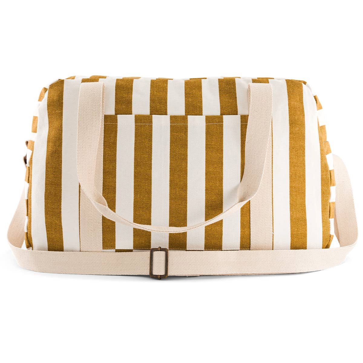 suebidou Umhängetasche Damen Tasche gestreift karamell/ecru gestreift