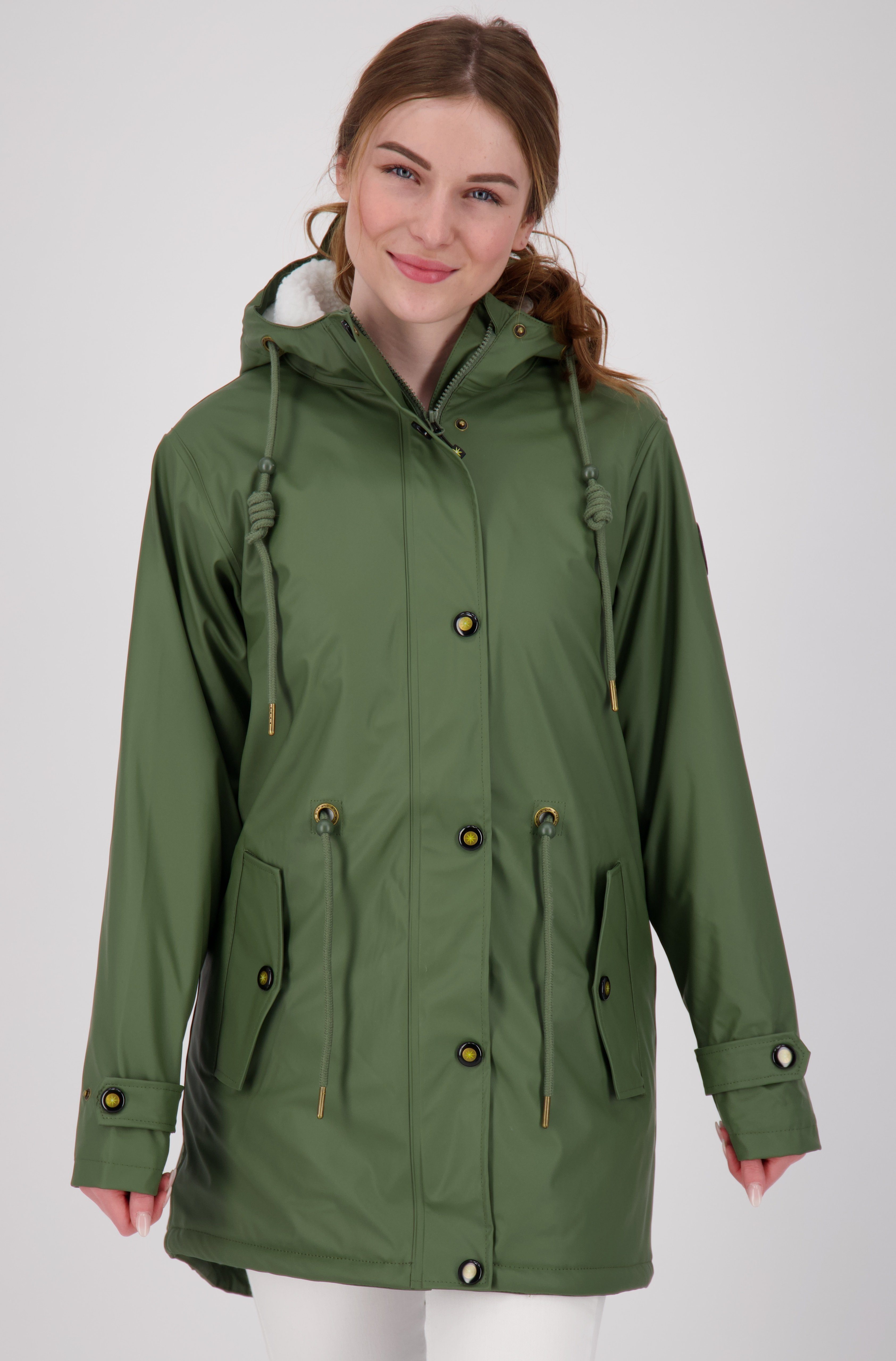 DEPROC Active Regenjacke Regenjacke & Longjacket ANKERGLUT #ankergluttraum CS NEW WOMEN auch in Großen Größen erhältlich olive