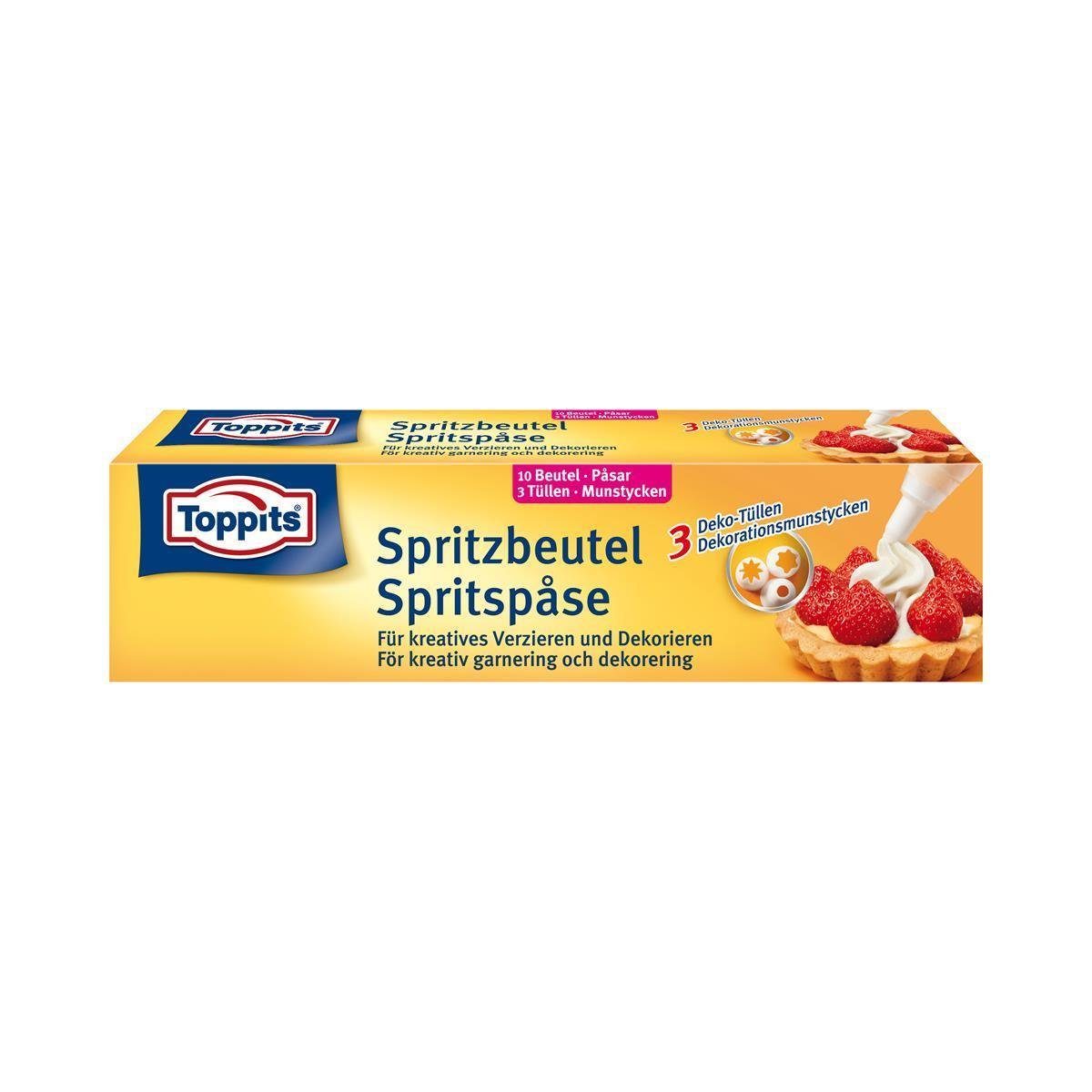 Toppits Küchenorganizer-Set Toppits Spritz-Beutel für kreatives Verzieren undDekorieren