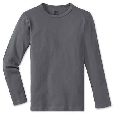 Schiesser Pyjamaoberteil Mix & Relax (Packung, 1-tlg., Set) Jungen Shirt Langarm Schlafanzugsjacke Piquee