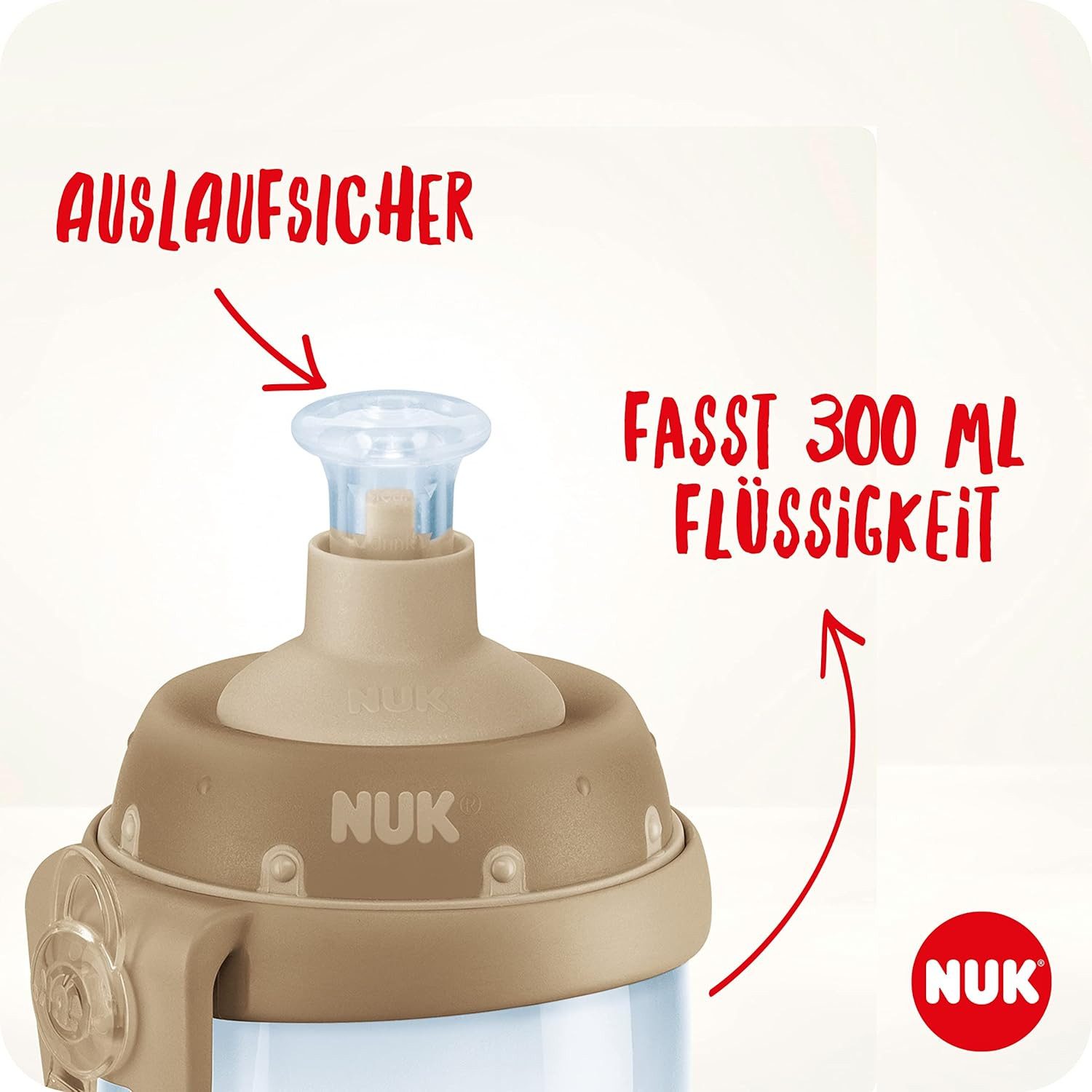 NUK Trinkflasche NUK Junior Cup Color Change – Für Mädchen, Farbwechsel Effekt