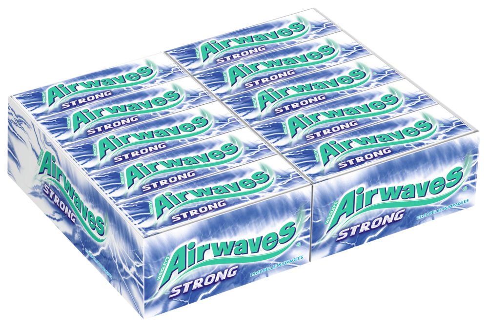 Airwaves Süßigkeit AIRWAVES STRONG 2x15x10 Dragees