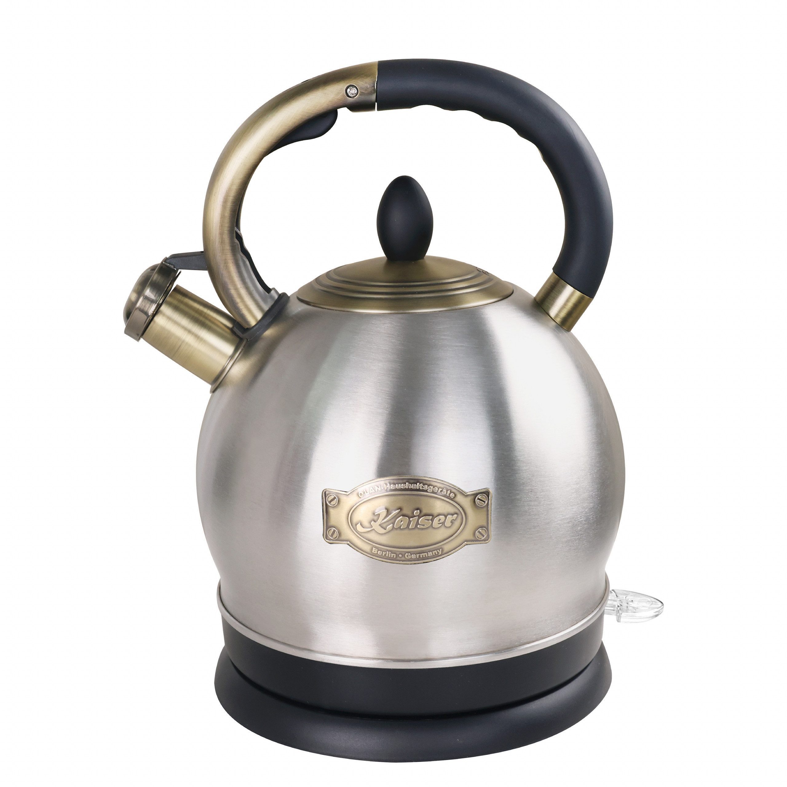 Kaiser Küchengeräte Wasserkocher WK 2000 R, Exklusiver Retro Wasserkocher Kontroll LED 2L, Exklusiver Retro Wasserkocher Kontroll LED 2L 1800 W