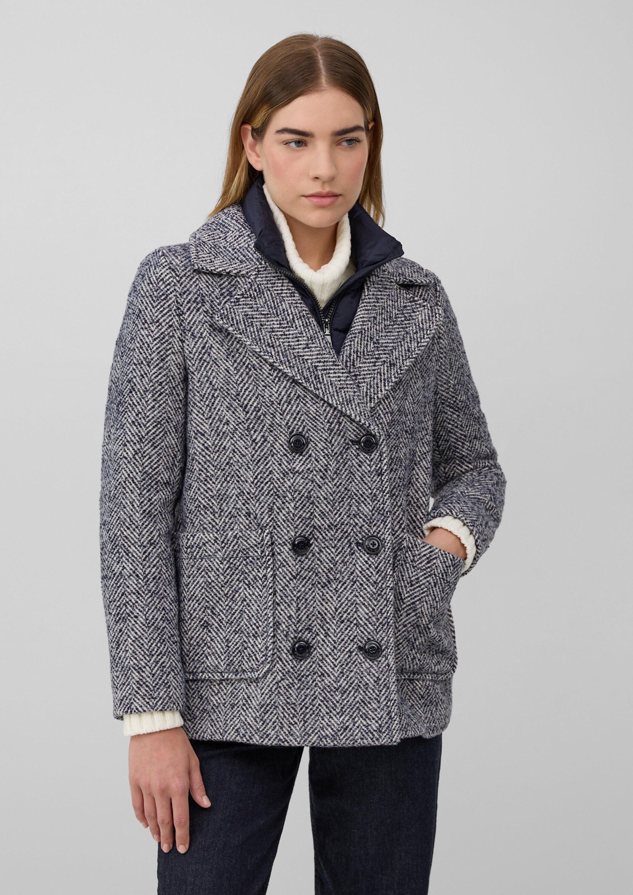 s.Oliver Funktionsjacke Outdoor-Jacke Cabanjacke mit herausnehmbarem Steppe günstig online kaufen