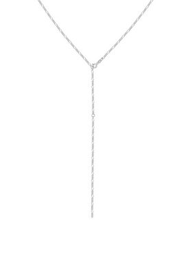 Elli Collierkettchen Y-Kette Figaro Basic Trend Verstellbar 925 Silber