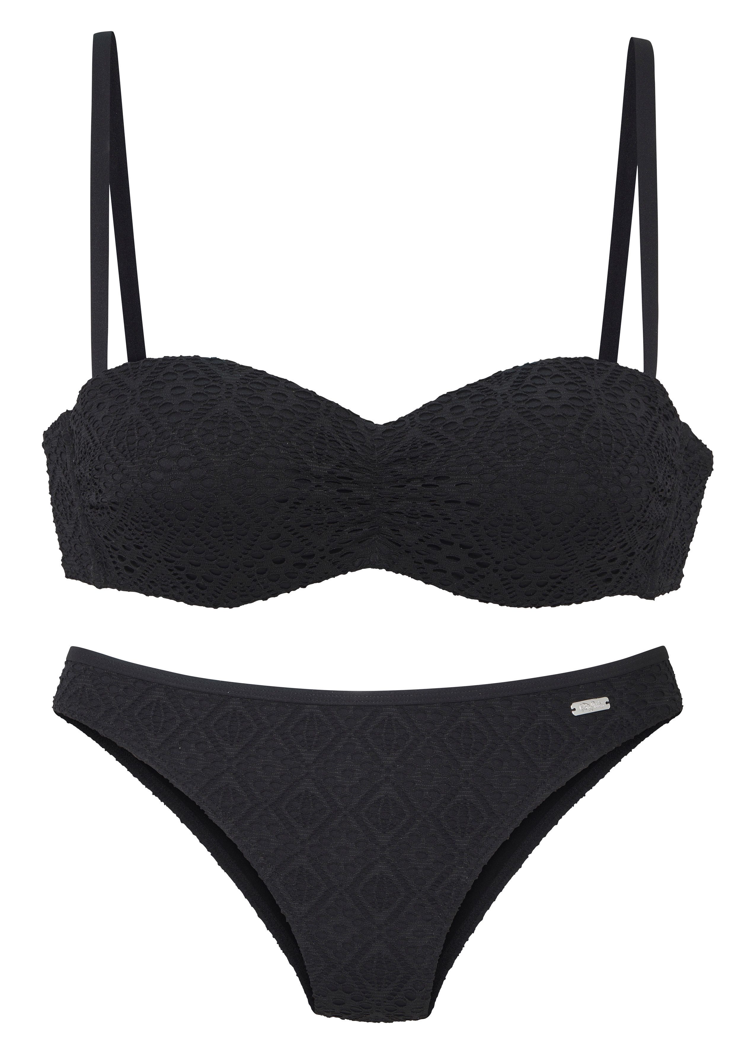 Buffalo Bügel-Bandeau-Bikini Bloopi in Häkeloptik – Bild 2 von 4