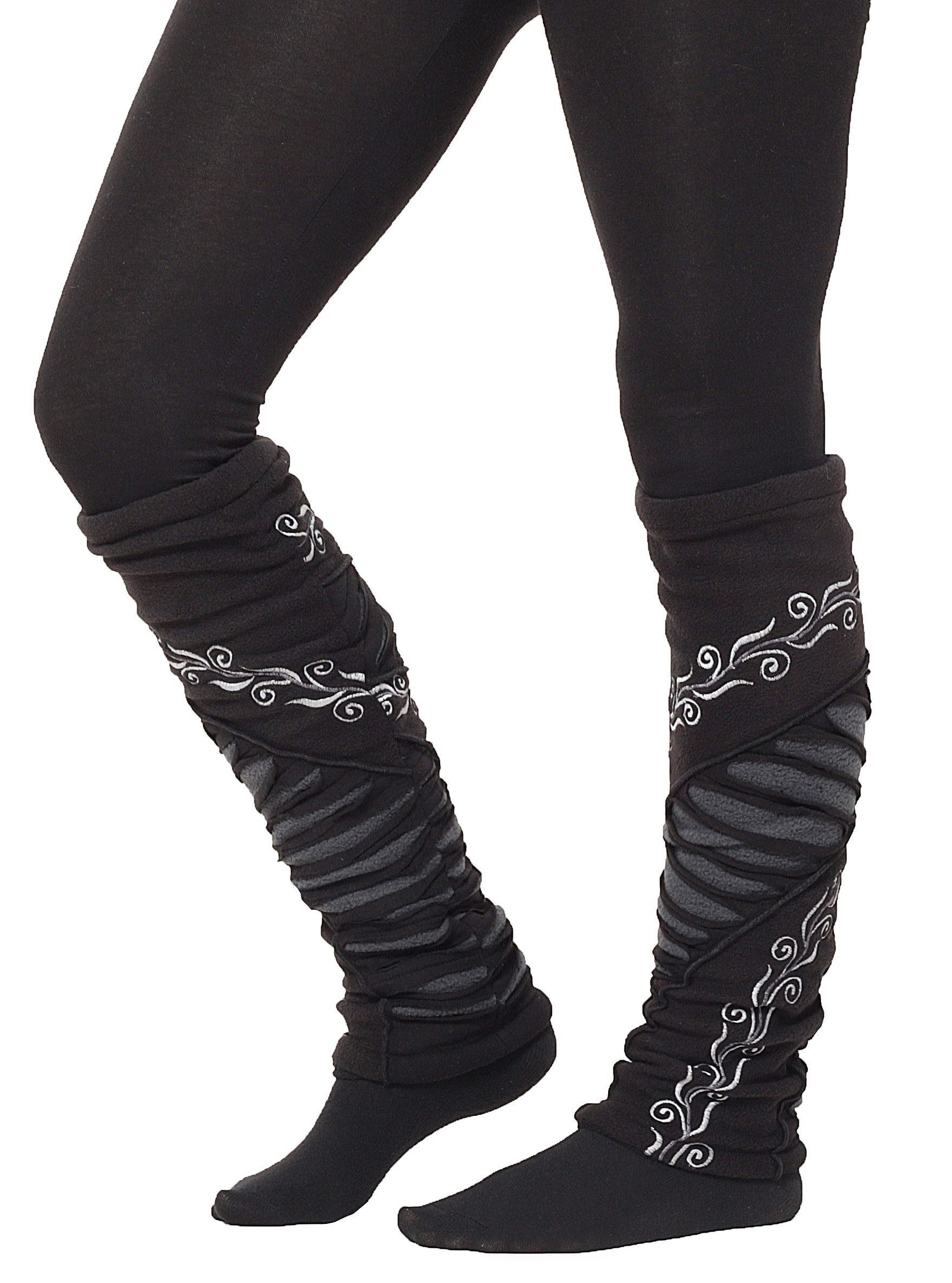 PUREWONDER Beinstulpen Stulpen Beinstulpen Patchwork für Damen, Beinwärmer günstig online kaufen