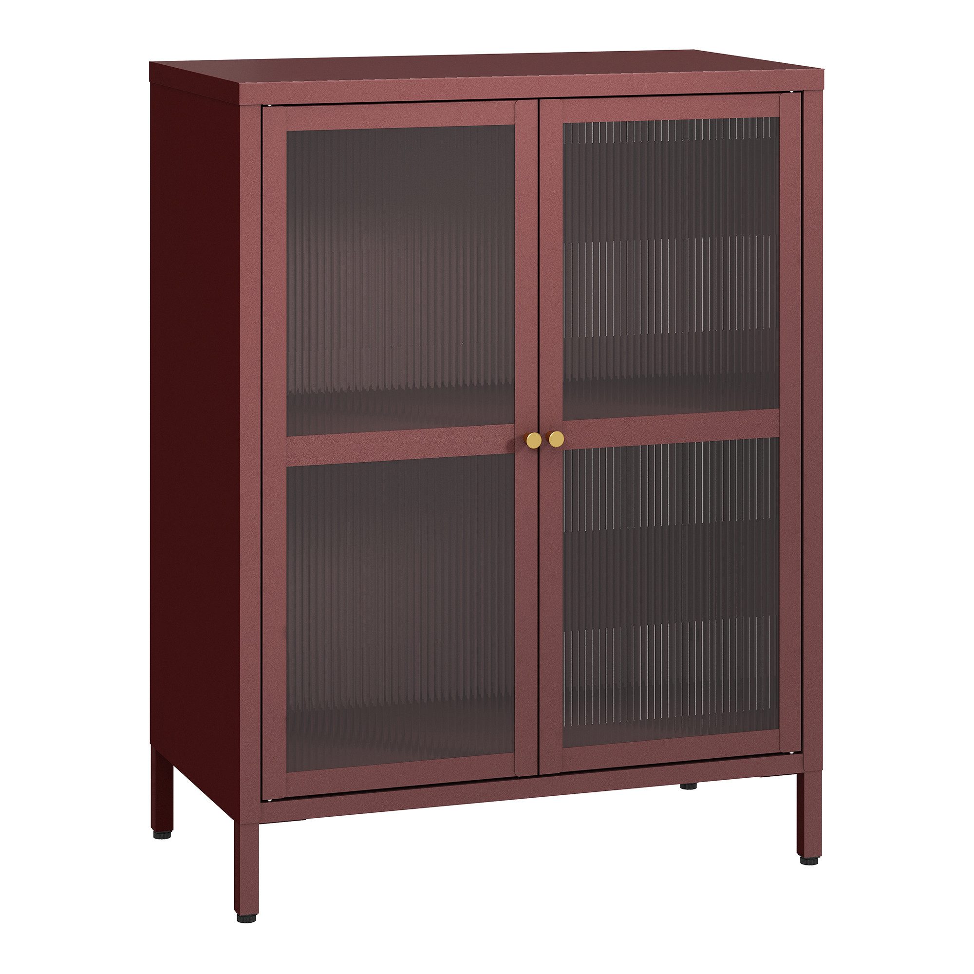 en.casa Sideboard, »Säkylä« Stahl mit 2 günstig online kaufen