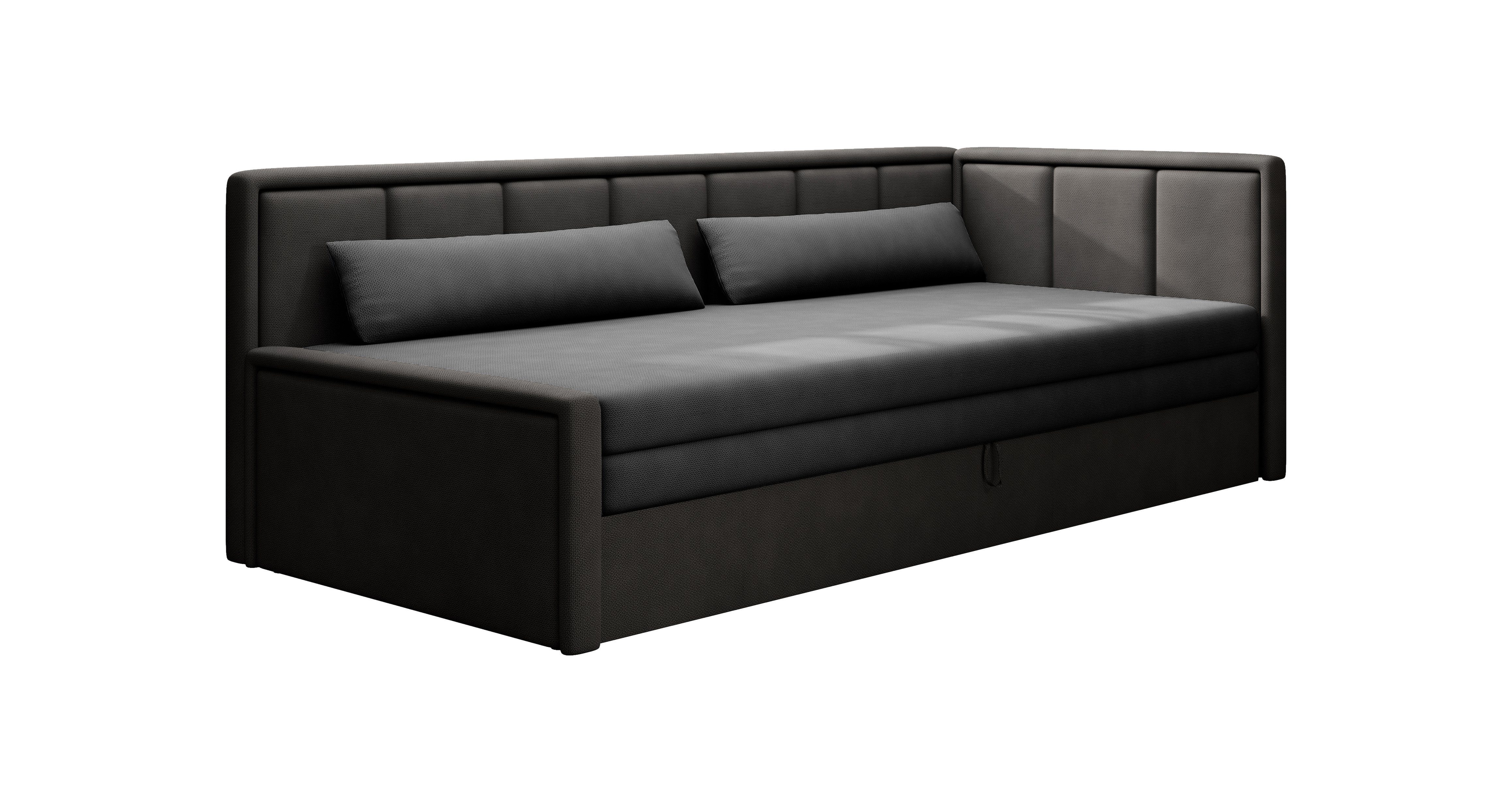 MOEBLO Schlafsofa FULO, Sofa mit Bettfunktion Couch für Wohnzimmer Polstersofa Wohnlandschaft, mit Schlaffunktion und Bettkasten