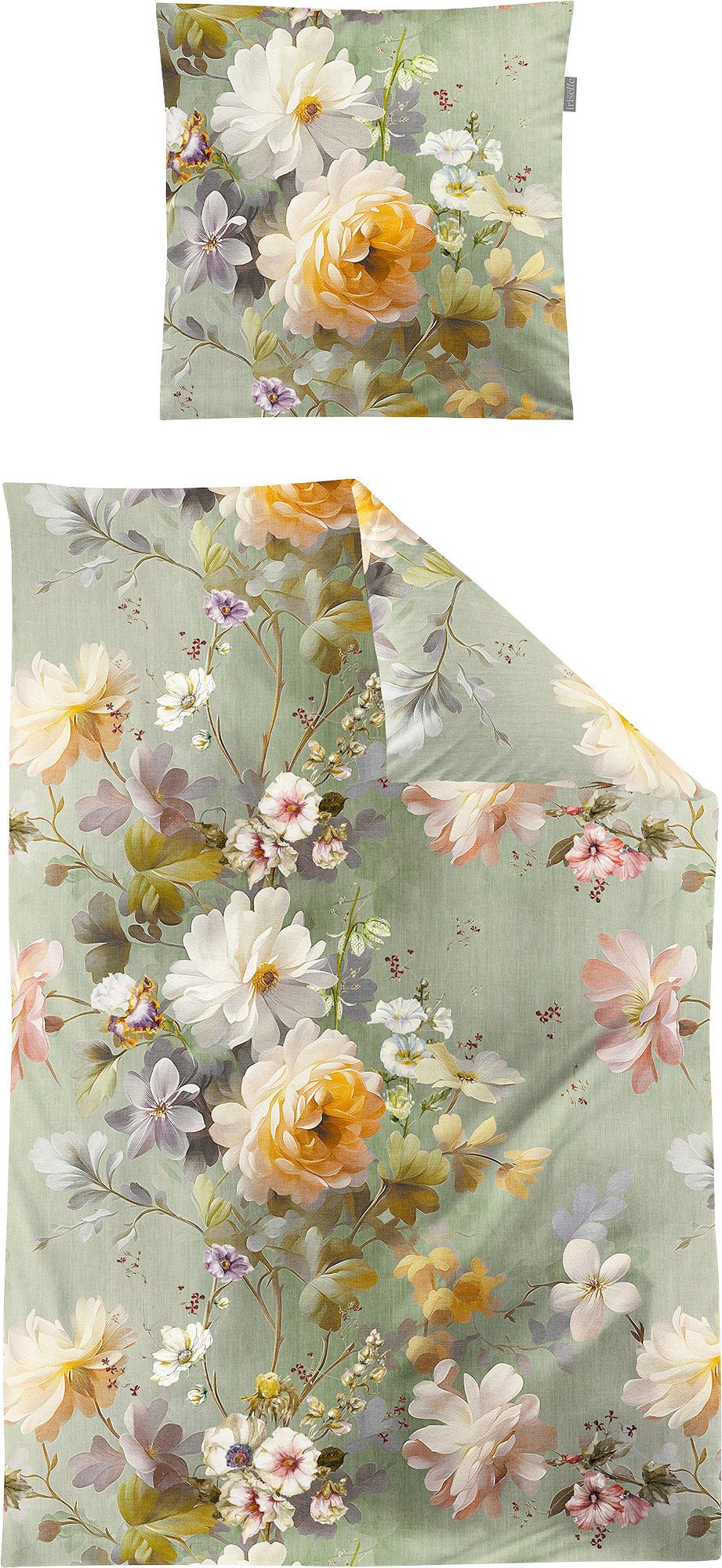 Irisette Bettwäsche Bettwäsche, Baumwolle, Edelflausch-Biber Blumen