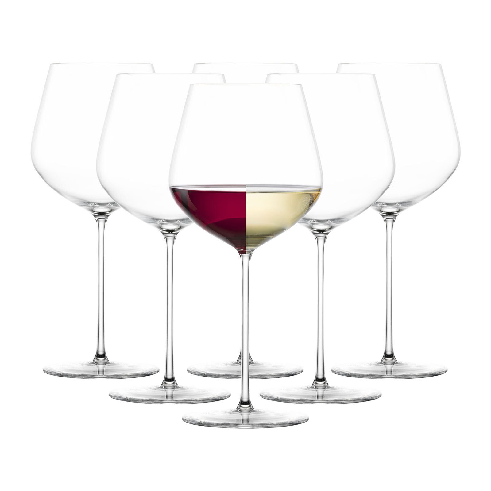 Zwiesel Glas Weinglas VUELO Allround Weingläser 640 ml 6er Set, 6-tlg., Glas