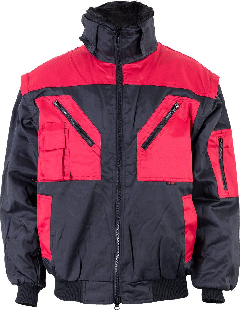 Arbeitsjacke Pilotenjacke rot