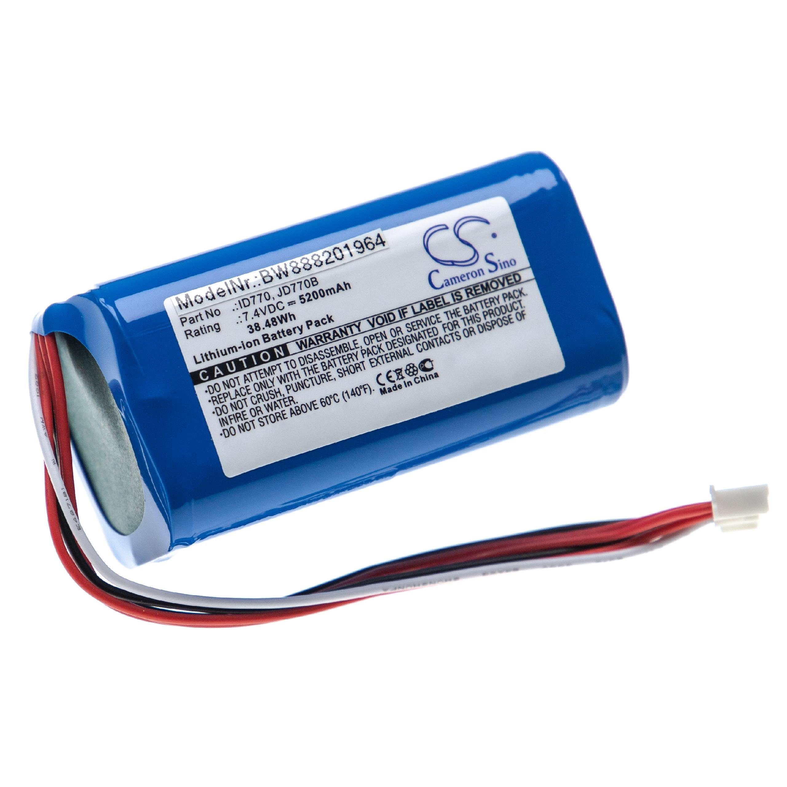 passend für Sony SRS-XB40, SRS-XB41 Lautsprecher (5200 mAh, 7,4 V, Akku