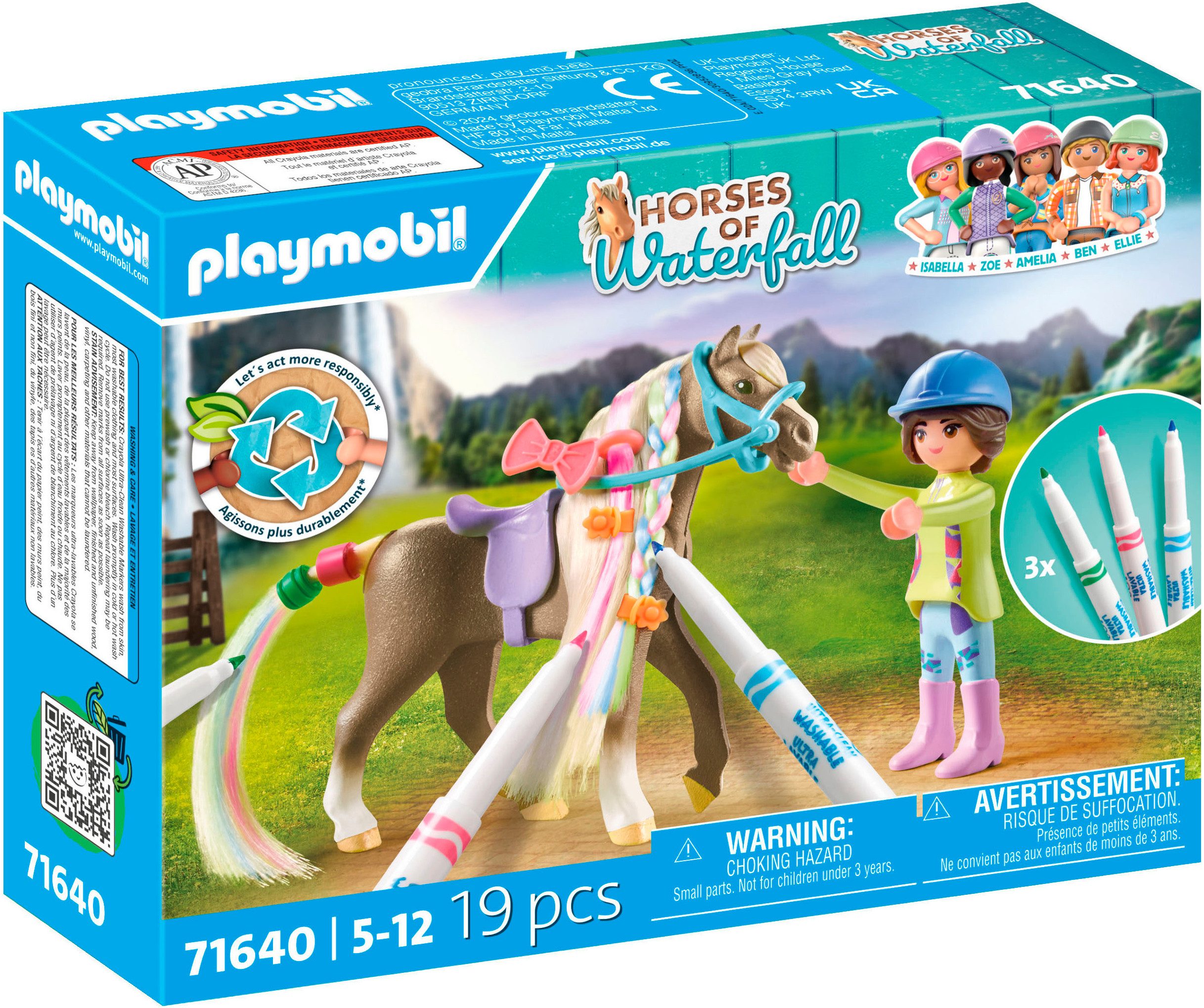 Playmobil® Kreativset mit Pferd und Stiften (71640), Horses of Waterfall Ko günstig online kaufen