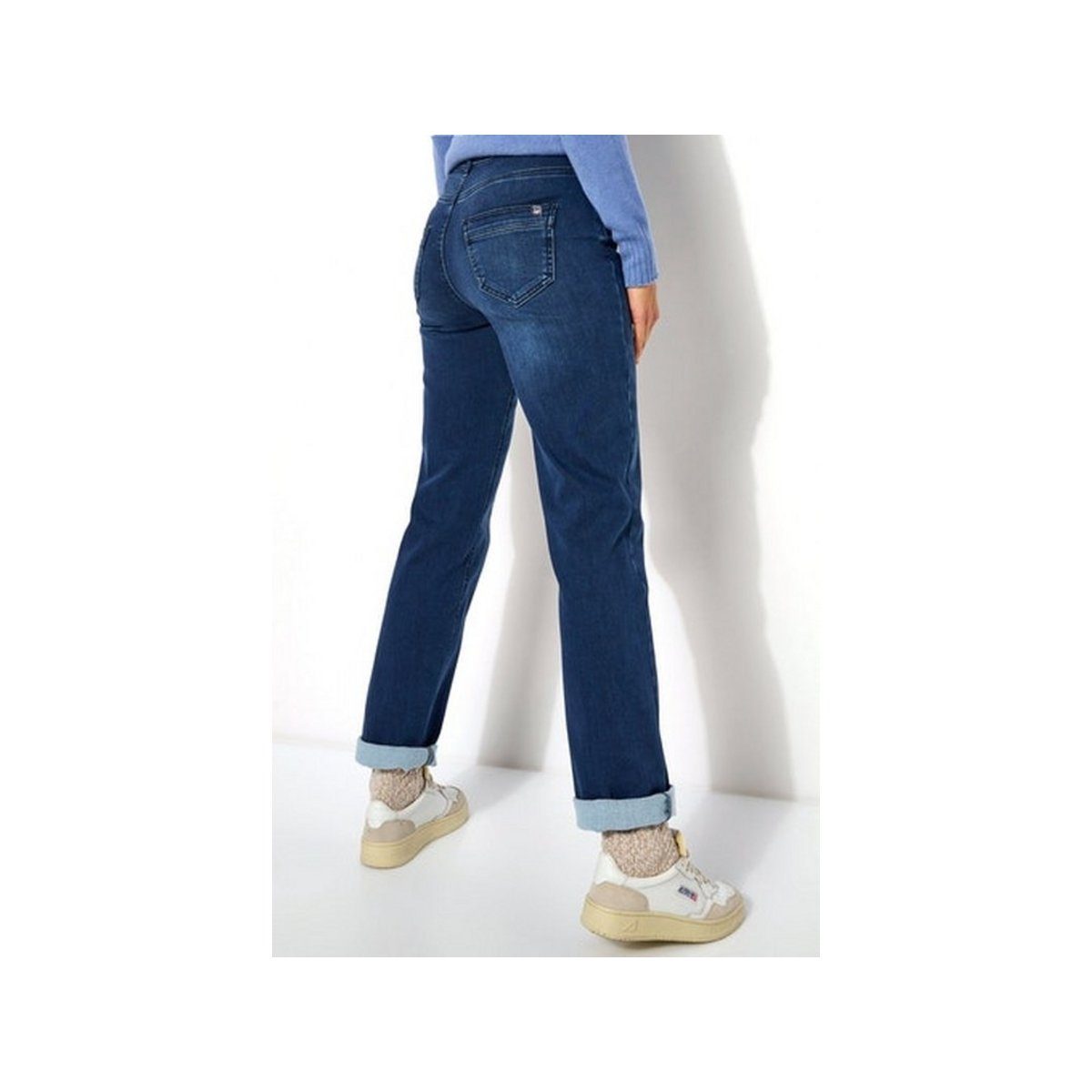 TONI 5-Pocket-Jeans dunkel-blau 584 blue (1-tlg) dark used
