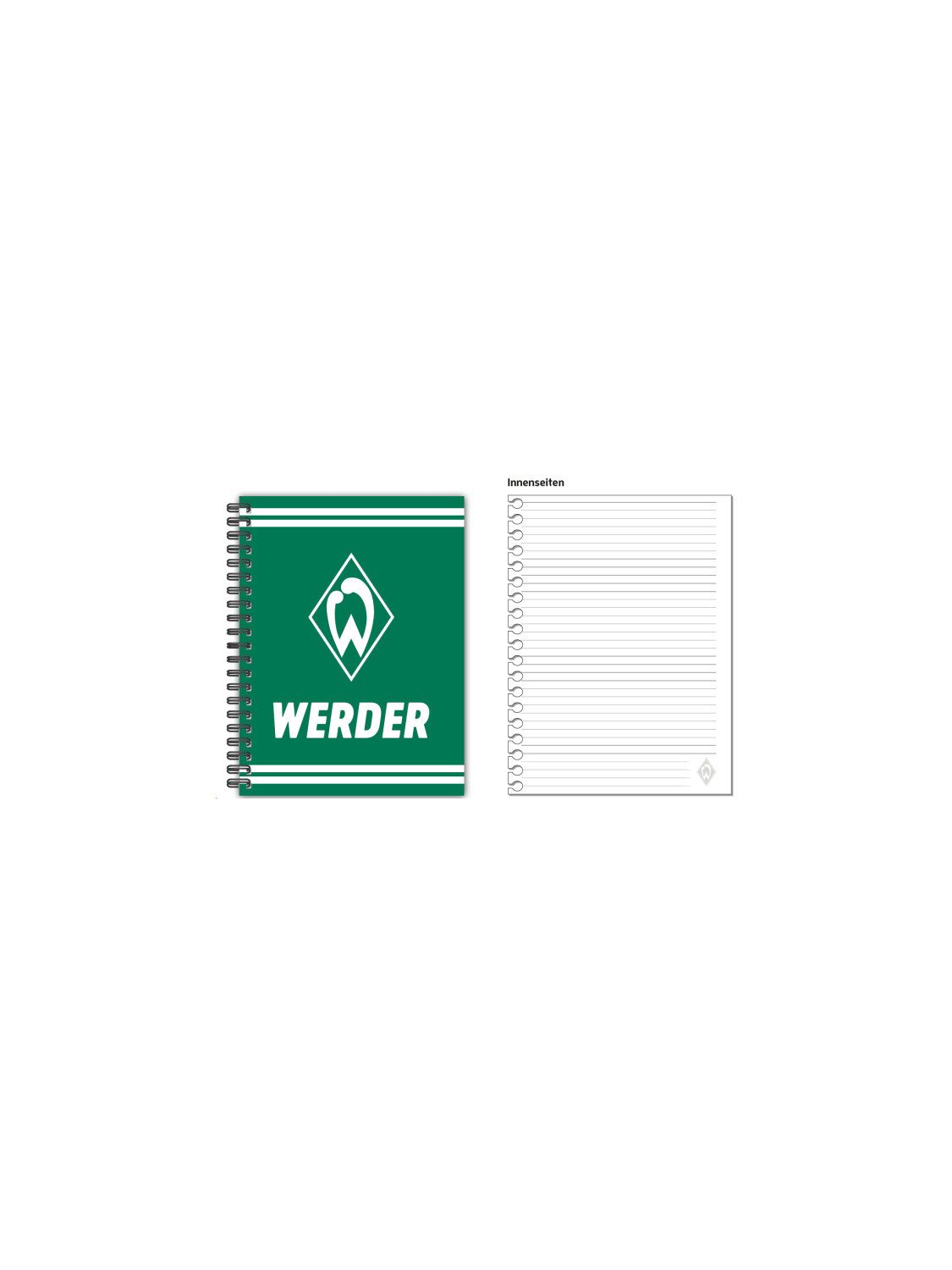 Werder Bremen Schulheft SV Werder Bremen Notizbuch mit Ringbindung