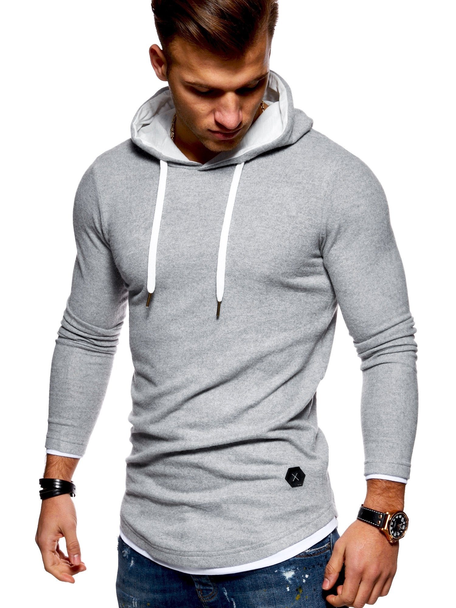 behype Kapuzensweatshirt LAYER im trendigen Layer-Look günstig online kaufen