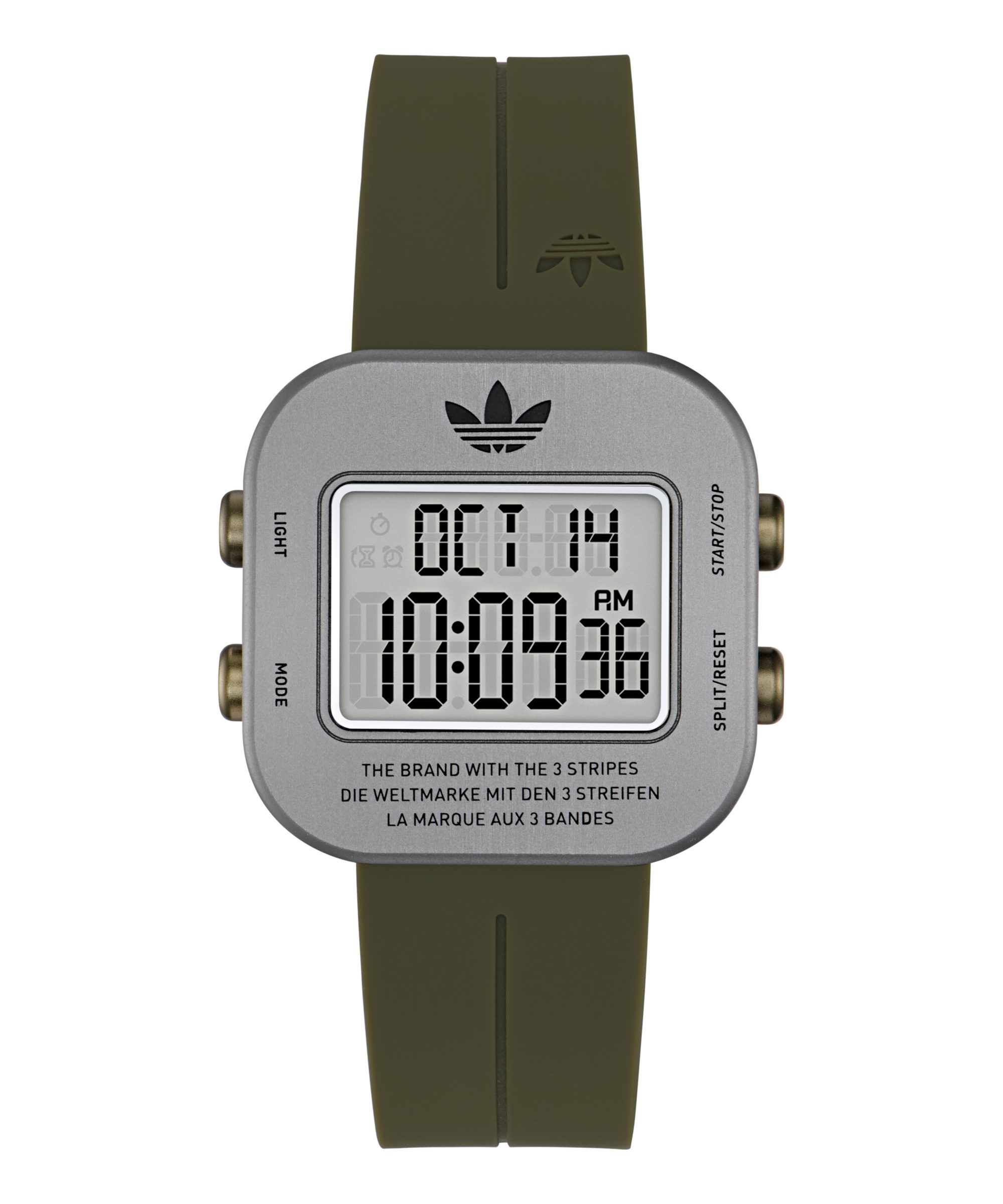adidas Originals Digitaluhr ADAPTIK ONE AOST265212I, (Set, 2-tlg., mit Karabinerhaken), Quarzuhr, Armbanduhr, Damenuhr, Herrenuhr, Silikonarmband