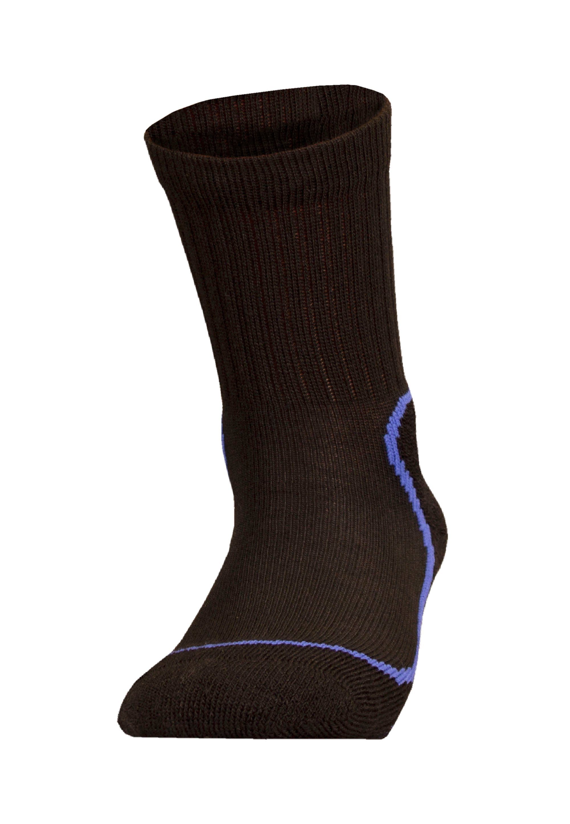 UphillSport Socken KEVO JR Struktur Coolmax mit (1-Paar) schwarz-blau mehrlagiger und