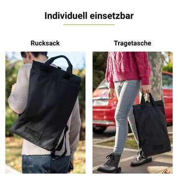 Artwizz Laptoprucksack Eco BackPack, 2-in-1 Notebook Rucksack und Tasche, Nachhaltig, Schwarz