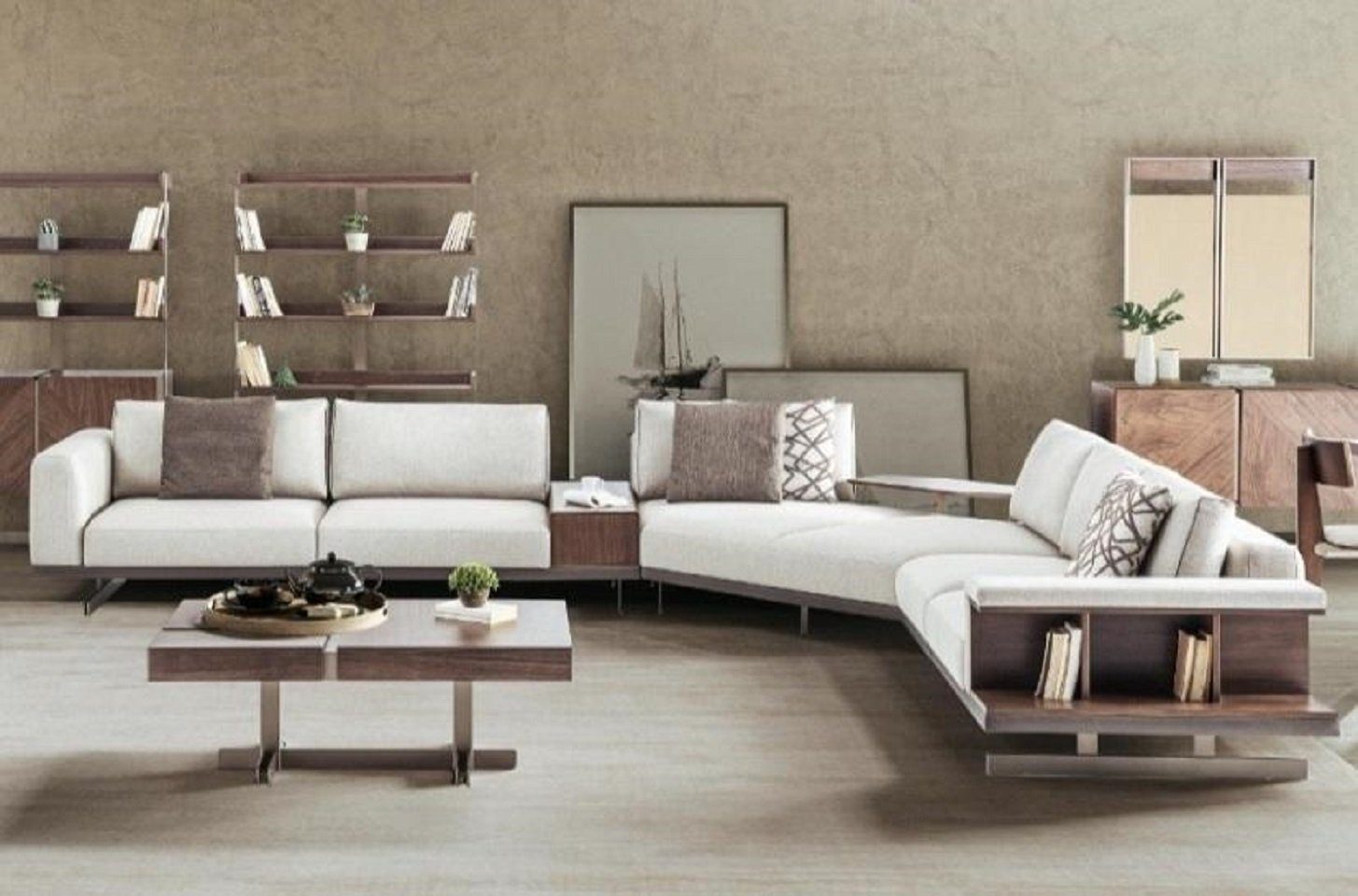 JVmoebel Ecksofa Grau Ecksofa L Form Sofa Sofas Moderne Möbel Couchen, 1 Teile, Made in Europe