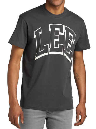 Lee® Rundhalsshirt Logo Relaxed Fit - Varsity Tee Washed Black