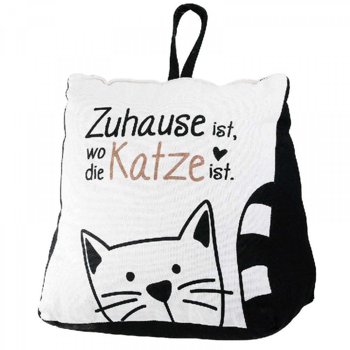 GILDE Türstopper Türstopper Dreieck Katzenbande Zuhause ist