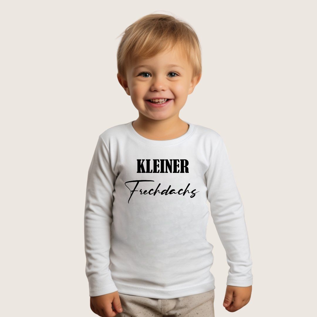 Lounis Langarmshirt Kleiner Frechdachs - Kinder Langarmshirt - Shirt mit  Spruch - Babys Baumwolle