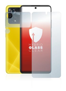 upscreen flexible Panzerglasfolie für Xiaomi Poco X4 Pro 5G (Display+Kamera), Displayschutzglas, Schutzglas Glasfolie klar