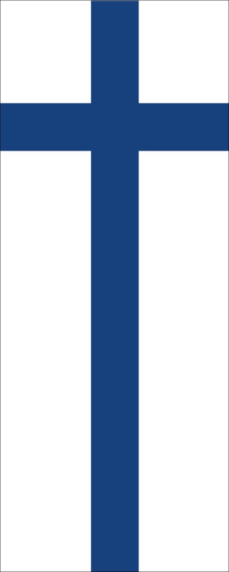 Finnland Flagge 160 g/m² flaggenmeer Hochformat