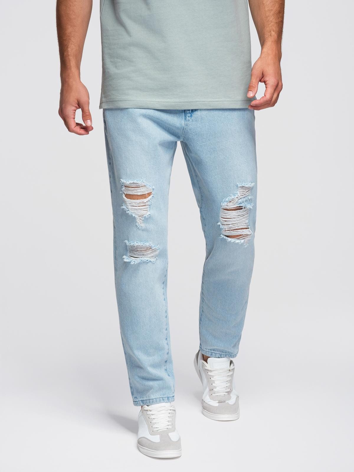 OMBRE Destroyed-Jeans Herrenjeans CARROT FIT mit Waschung – günstig online kaufen