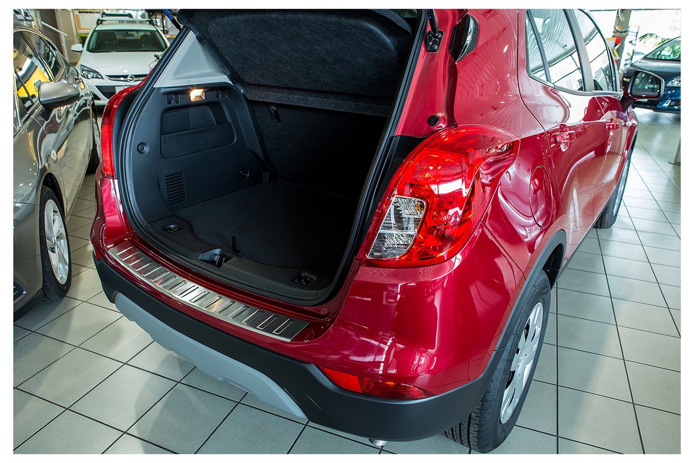 Thumbnail - tuning-art Ladekantenschutz L230 Edelstahl passgenau für Opel Mokka X Abkantung 2016-2019